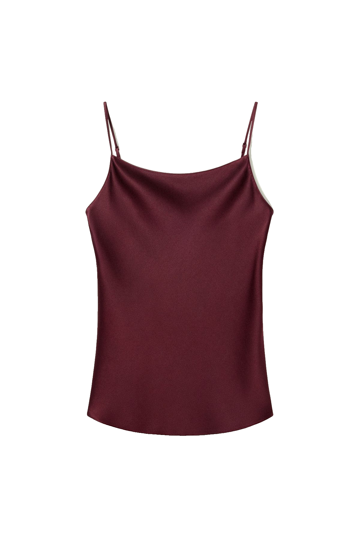 Double-faced silk charmeuse bias cami