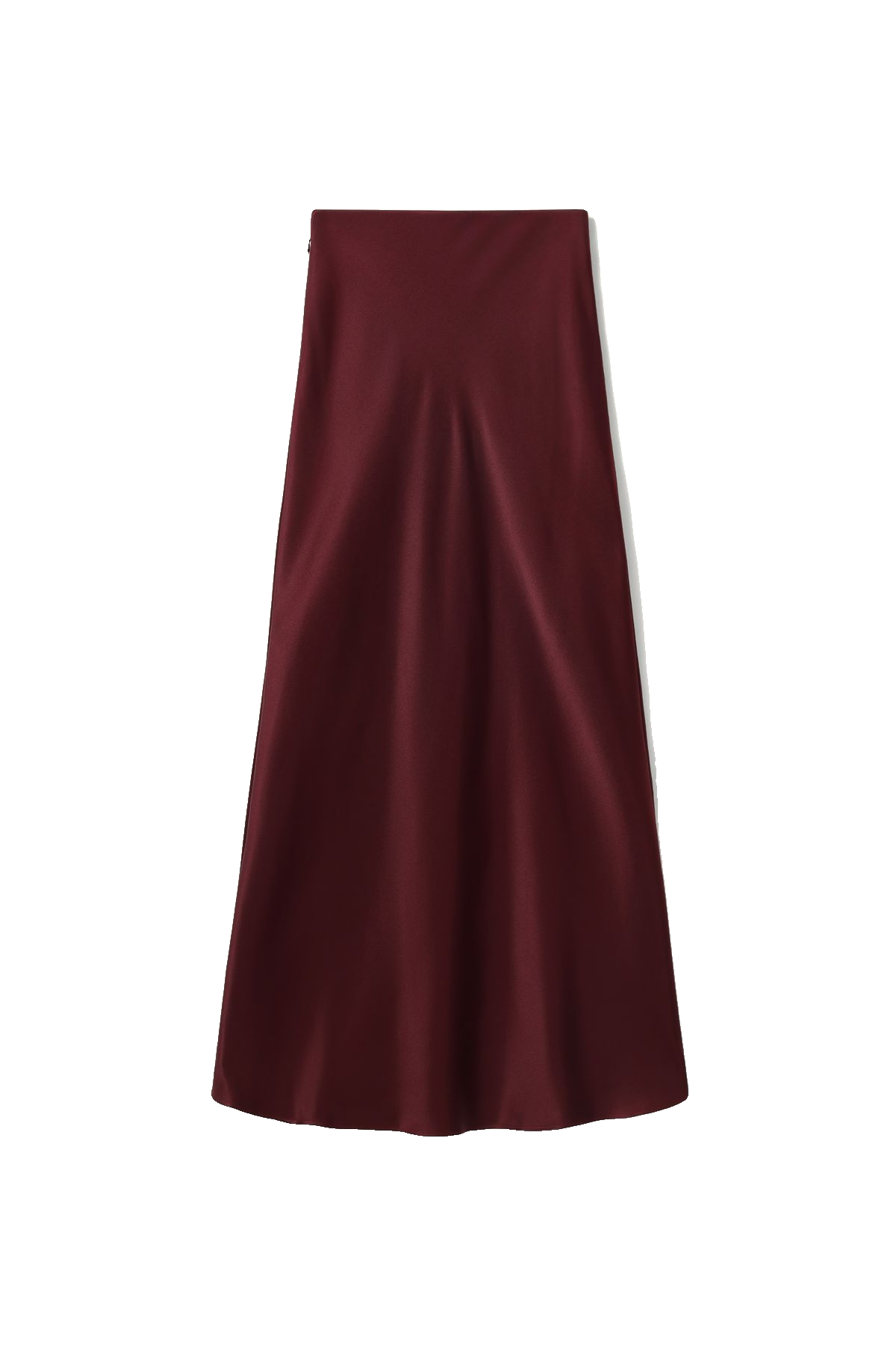 Double-faced silk charmeuse maxi skirt